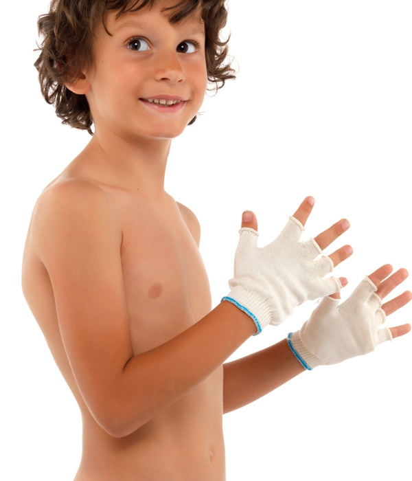 DermaSilk Handsker Barn, uden fingre 
